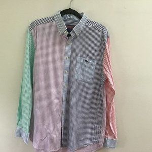 Vineyard Vines Men's multicolor slim fit button-down shirt size Large
